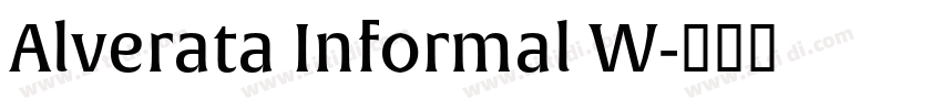 Alverata Informal W字体转换